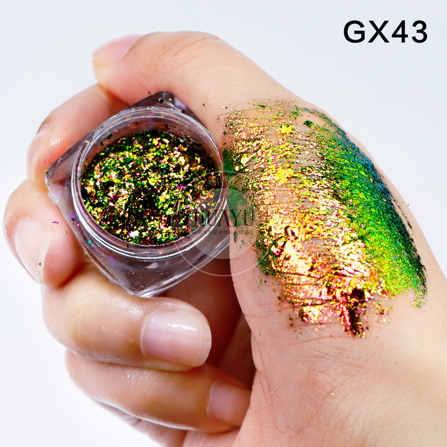 Explosiva transfronteriza camaleón óptico película gruesa Yunjin rosa arco iris estrella camaleón película gruesa ópalo rosa nail art sombra de ojos