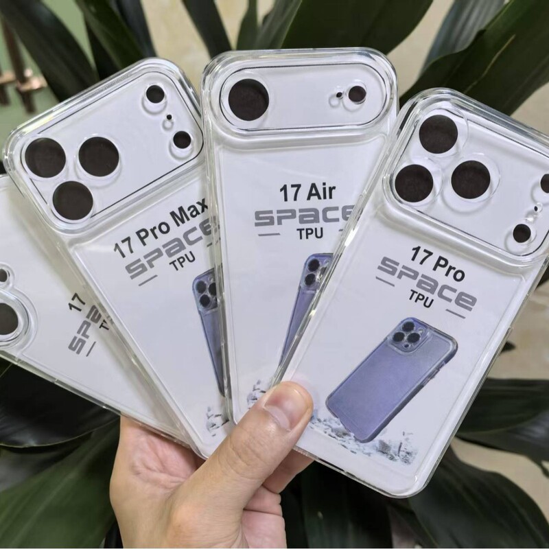 Apple 17Pro Space Shell Transparent Tpu Anti-Fall Airbag Thickened Mobile Phone Case Apple 17Air/17Promax