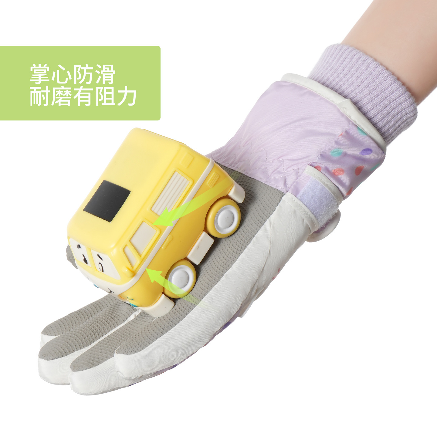 Guantes para niños cálidos invierno lindo corazón de niña conejo rosa de esquí montar guantes de pantalla táctil impermeables de lana