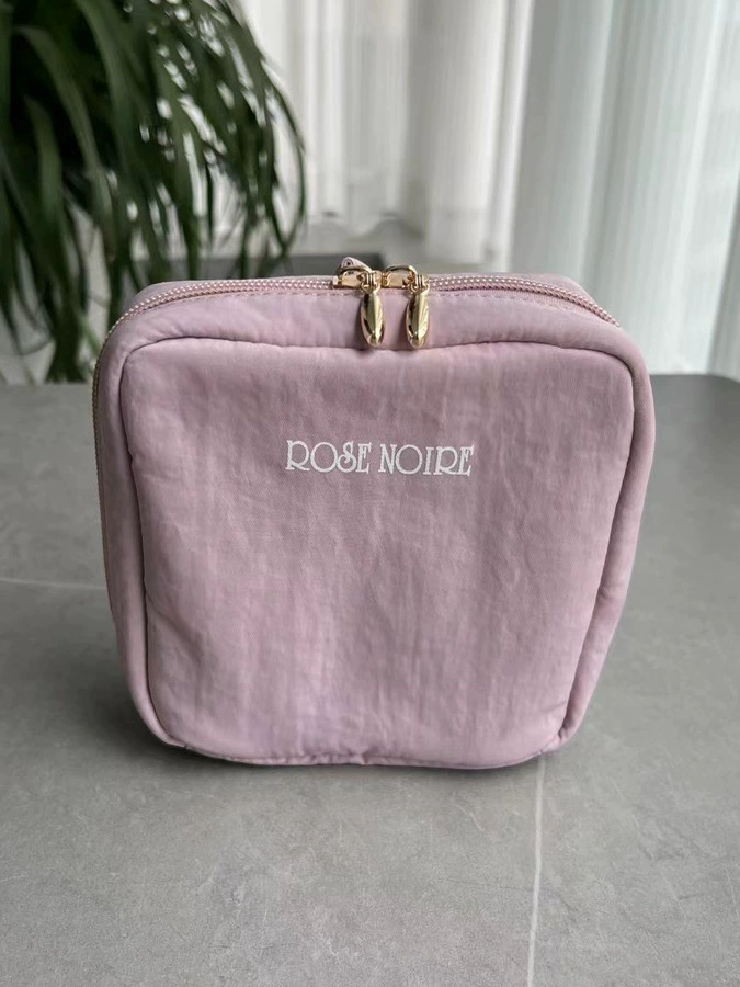 Cosmetic bag, handheld capacious shoulder bag, small storage bag for traveling