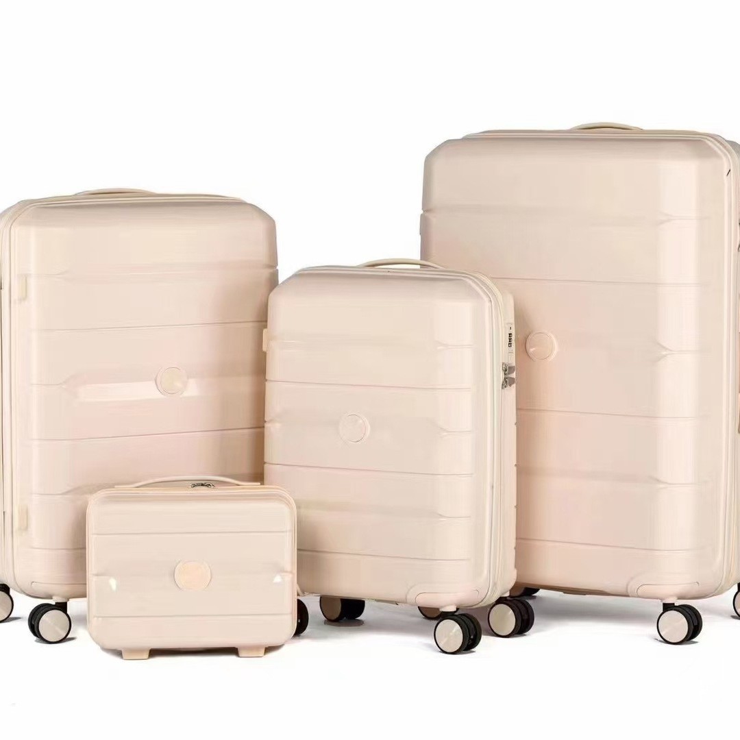 Procesamiento de maletas personalizadas con cremallera de color sólido maleta de embarque al por mayor maleta de embarque ligera