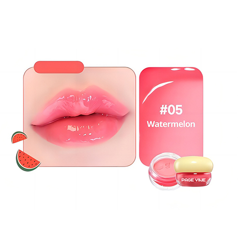 PAGE VINE transfronteriza barra de labios de mermelada esmalte labial suave y humectante, esmalte labial blanqueador, mascarador labial