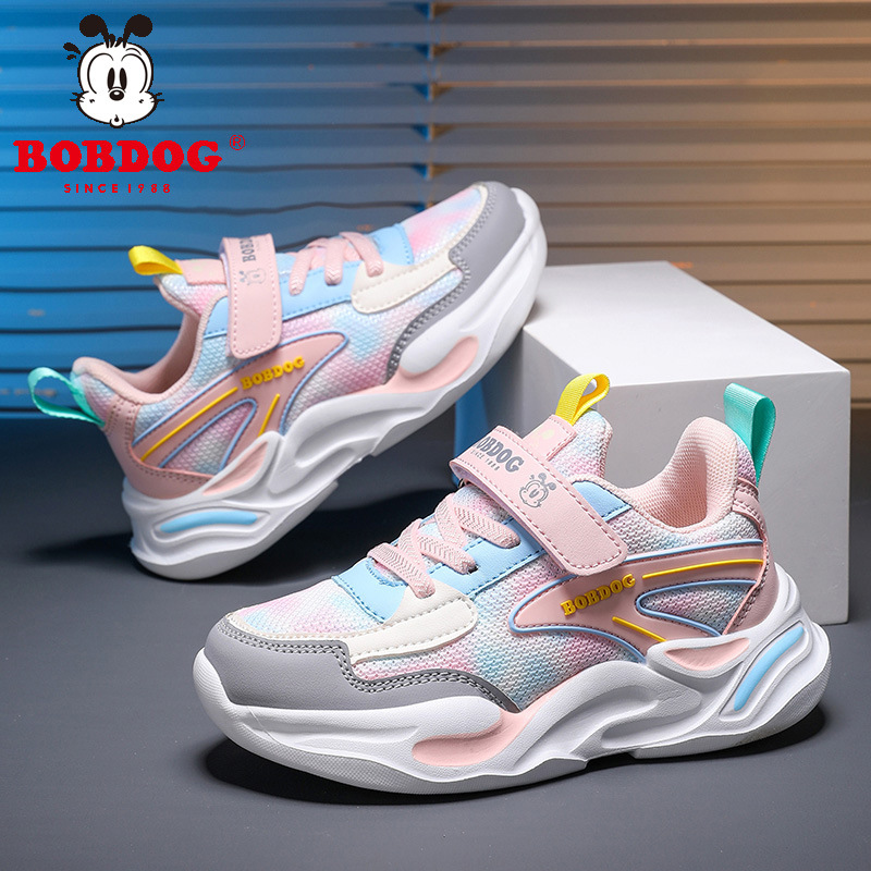 Babou estudiantes de niñas zapatillas de doble red de verano nuevas zapatillas de correr casuales 6 - 12 transpirables niños mayores niños mayores