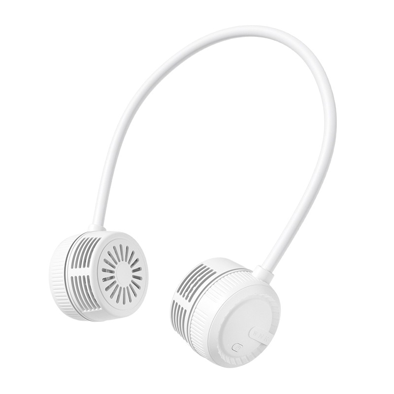 Ventilador de cuello giratorio transfronterizo silencioso deportes al aire libre pequeño ventilador USB mini ventilador eléctrico portátil de cuello pequeño