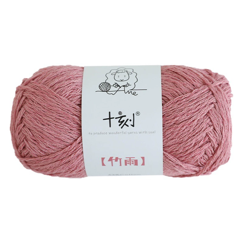 Прямые поставки от производителя хлопковой пряжи с бамбуковым волокном для свитеров, наборов для ручного вязания и рукоделия, летняя пряжа.
