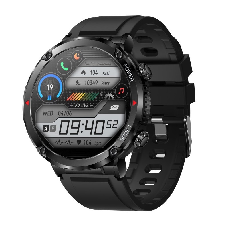 Nuevo T30 reloj inteligente Bluetooth llamada mensaje push ritmo cardíaco presión arterial sangre oxígeno sueño deportes música Bluetooth