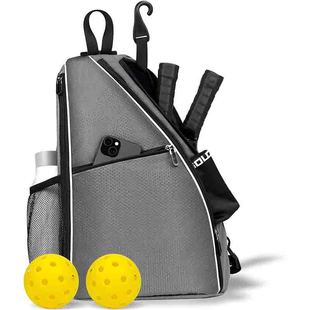 24 Peak Ball Backpack Adjustable Multifunctional Waterproof Sling Bag Crossbody Tennis Bag Table Tennis Racquet Shoulder Bag