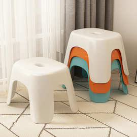 塑料小凳子可叠放家用客厅塑料凳宝宝矮加厚儿童凳防滑浴室小板凳