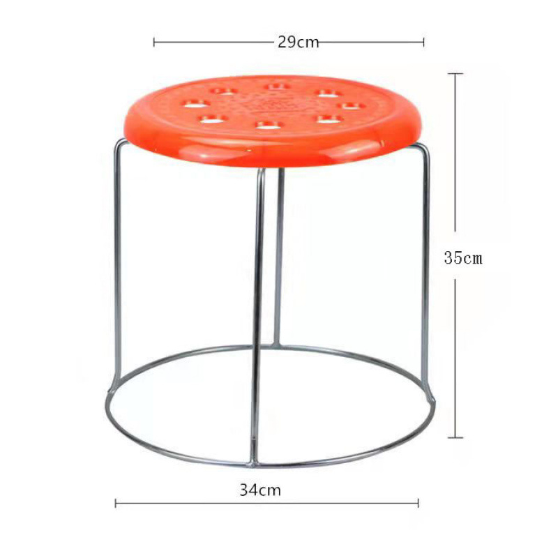 Sillas taburetes de metal taburetes redondos para el hogar taburetes de comedor gruesos de acero sala de estar para el hogar parrilla gran estante de envío gratuito