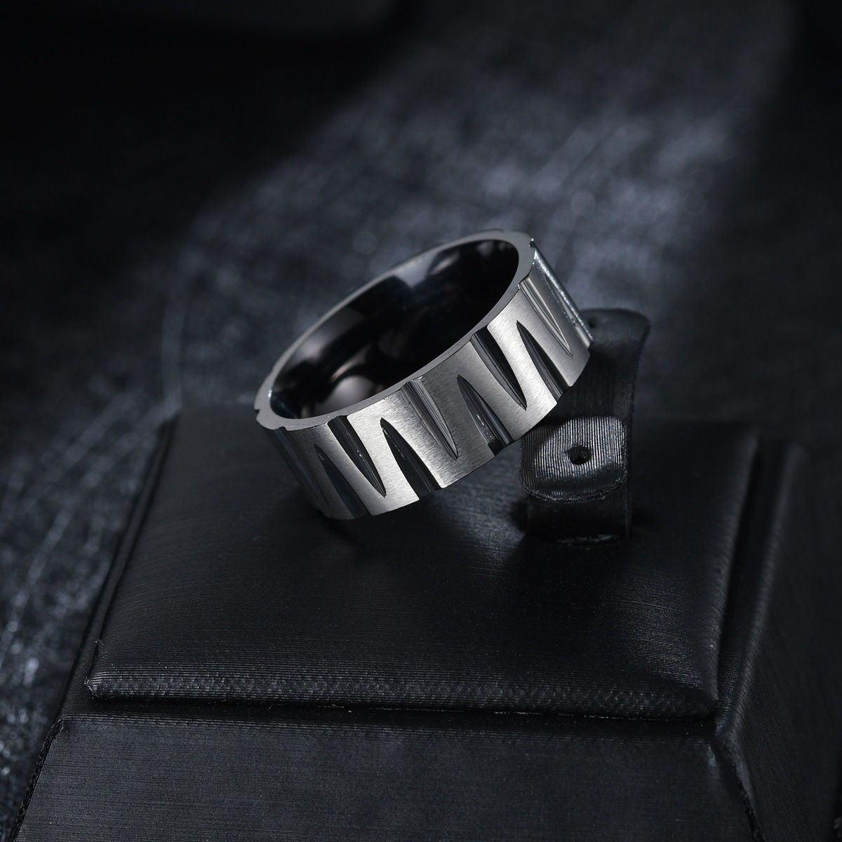 Plating Design Hip-Hop Geometric 304 Stainless Steel Plating Gold Plated PVD Coated Men'S Rings Men Signet Rings