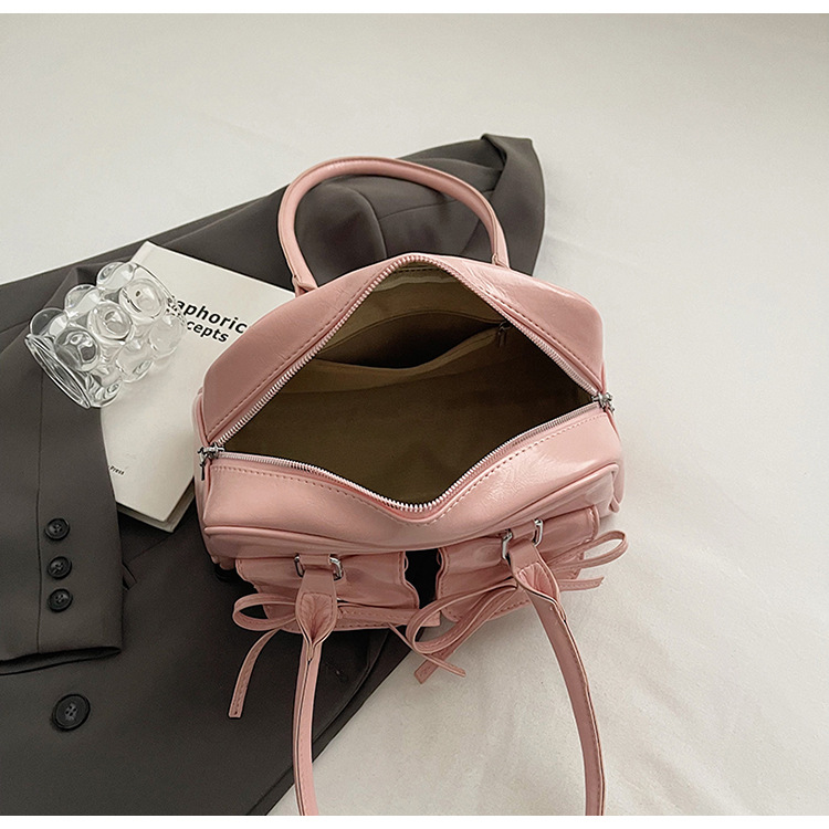 Elegant Women's Ballet Style Shoulder Bag With Bowknot Detail_voghion.com