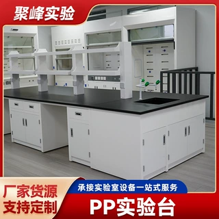 厂家销售实验室工作台实验室通风柜理化板边台试验台PP实验台