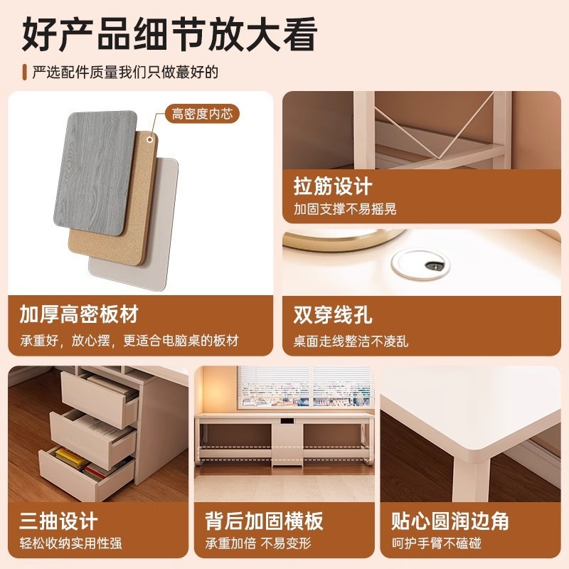 Mesa de escritorio para dos personas mesa de computadora de escritorio doméstica dormitorio mesa de deportes electrónicos mesa y silla con cajón mesa de oficina mesa de trabajo mesa larga