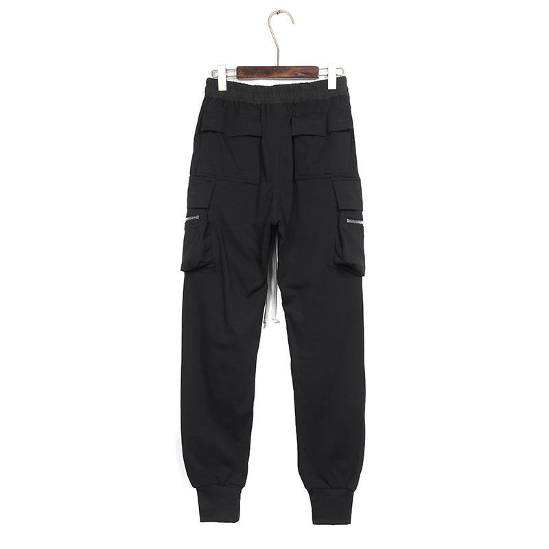 BABEL RICK oscuro OWENS mono multi-Bolsillo RO cañón Pantalones atados al tobillo slim fit pantalones casuales para hombres