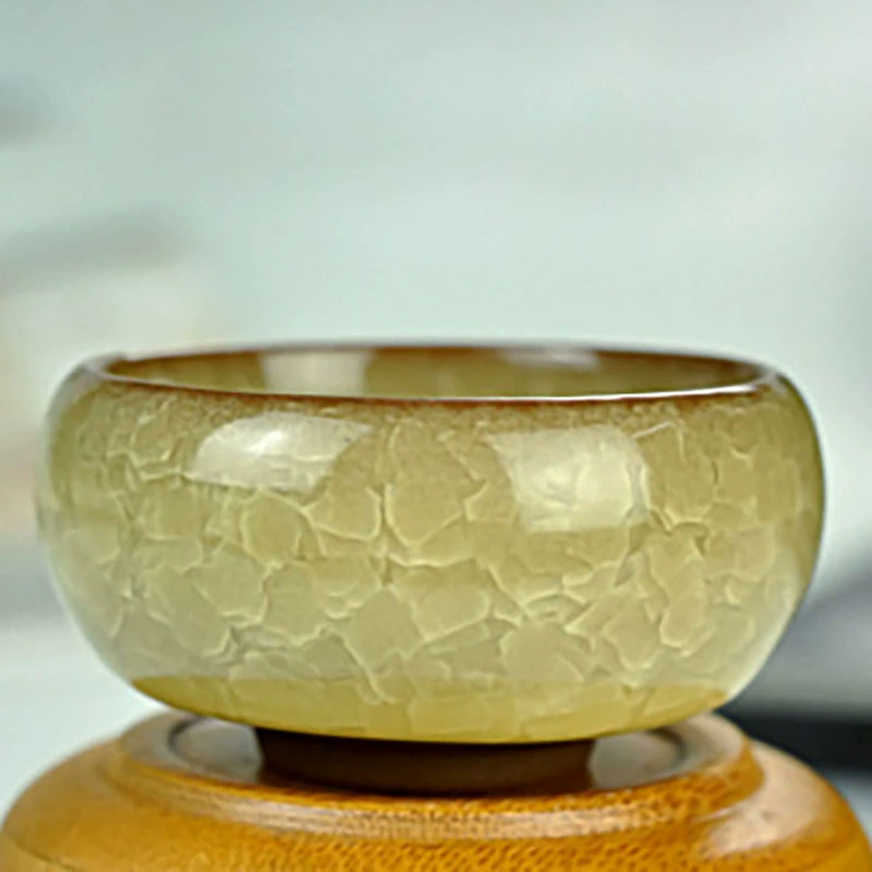 Чайная чашка (Tao Porcelain Eight) из фарфора с ледяной трещиноватой глазурью, простая элегантная, 7 цветов