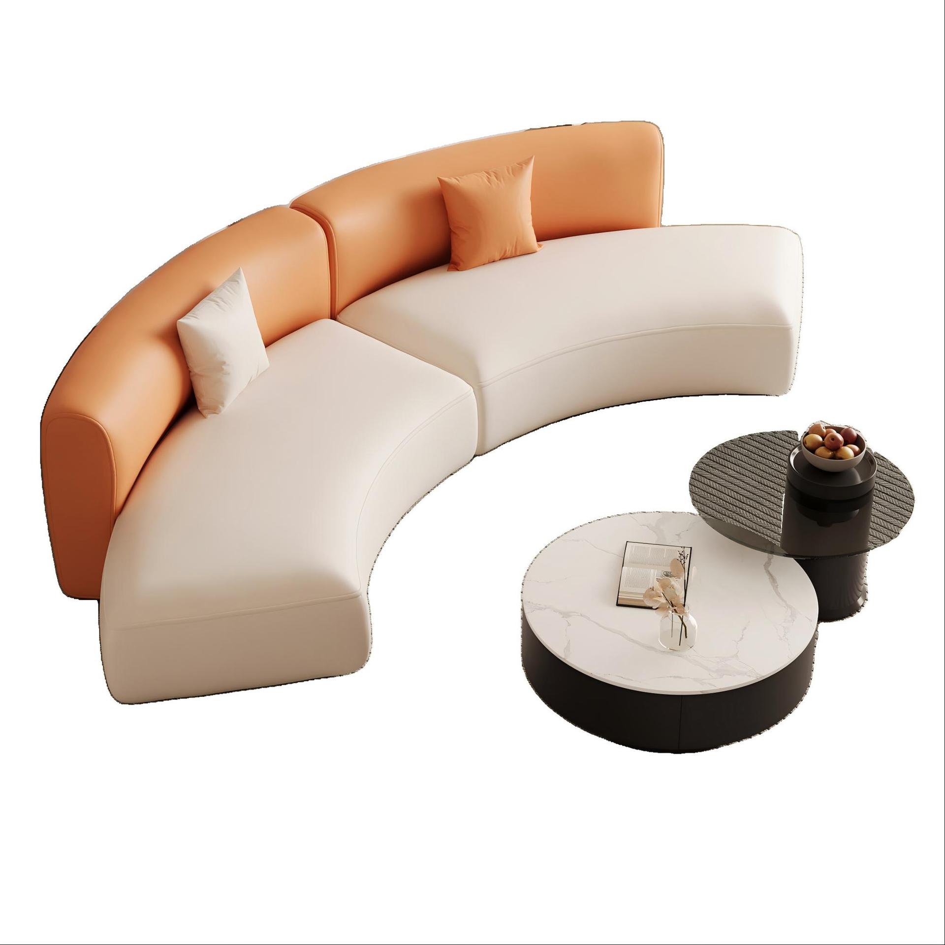 Sofá de oficina mesa de té combinación de recepción Negociación Tienda Hotel Tienda de ropa Negocio Oficina de lujo simple y moderna
