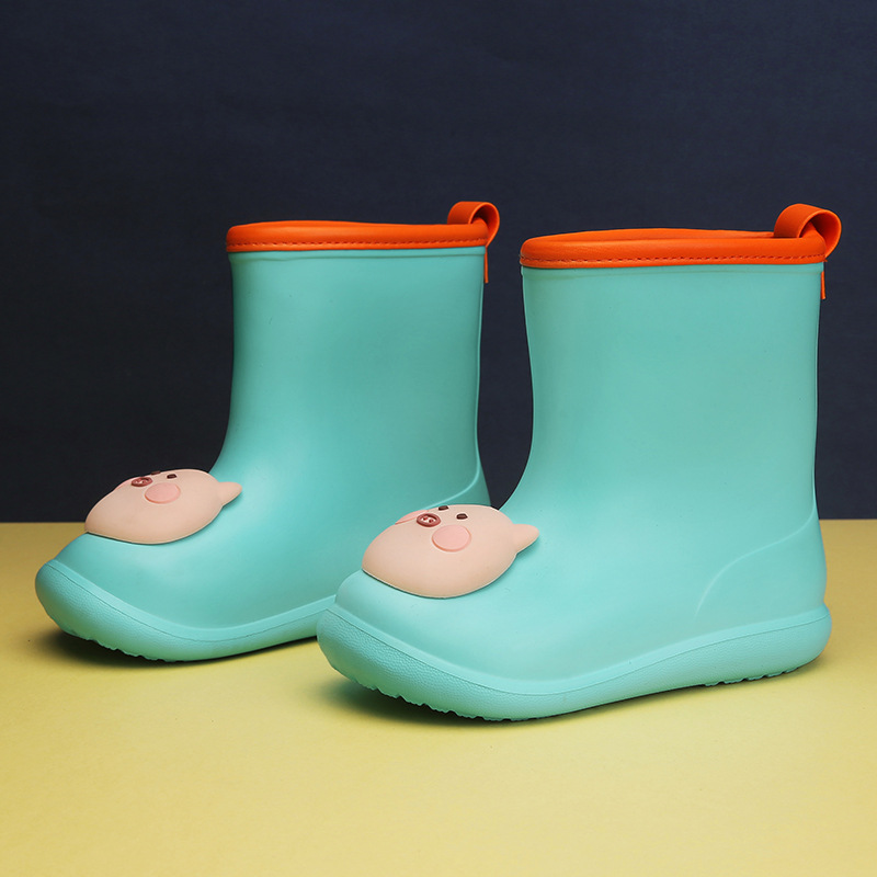 Children's rain boots 2022 summer new non-slip boy's rain boots kindergarten baby rain gear cute cartoon rain boots