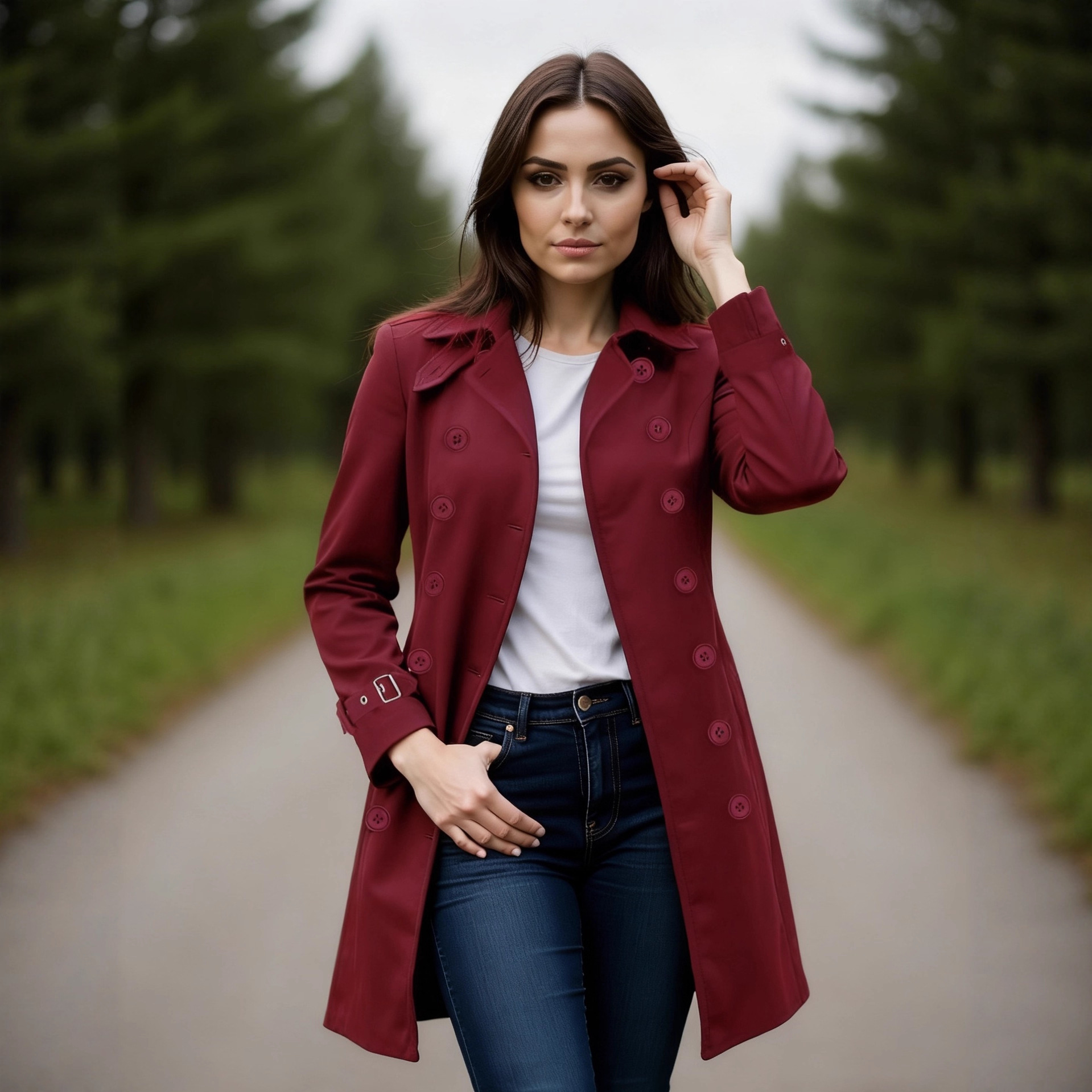 Autumn And Winter New Products Explode Single Woolen Women's Coat Nizi Double-Breasted Jacket_ecoleips.com