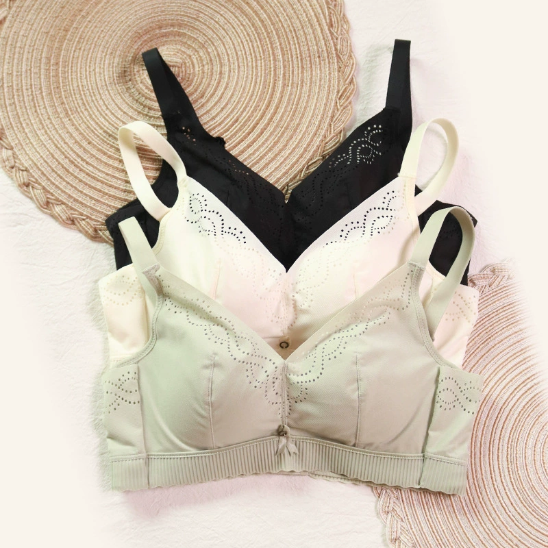 好桑缘 Silk comfortable supporting wireless bra, underwear