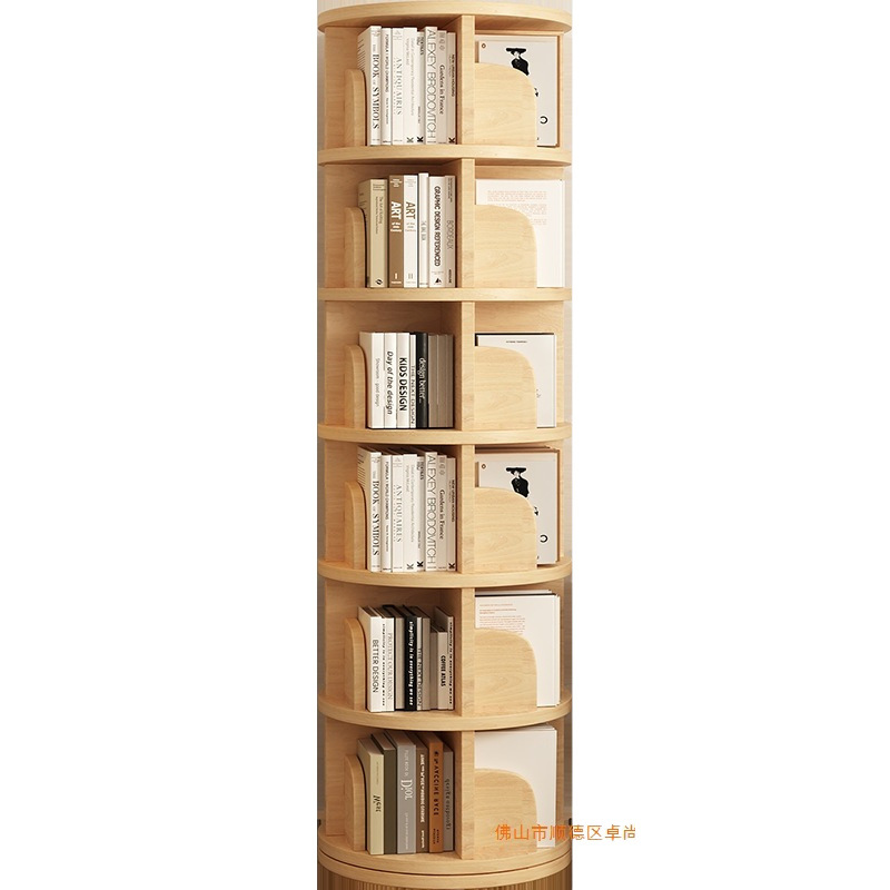 Estante giratorio de madera sólida, gabinete de piso, sala de estar doméstica contra la pared, almacenamiento simple, gabinete de estudiantes, gabinete de niños