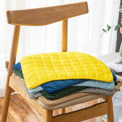 Linen chair pad student seat cushion thickened home seat pad all-season universal stool seat cushion office chair pad