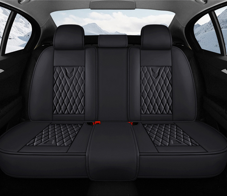 Car Seat Cushion, Waist Support, Wing Protection, Five-Seater Four-Season Cushion, All-Inclusive Seat Cover, Seat Cushion, Nappa Leather, Amazon Europe and America Cross-Border