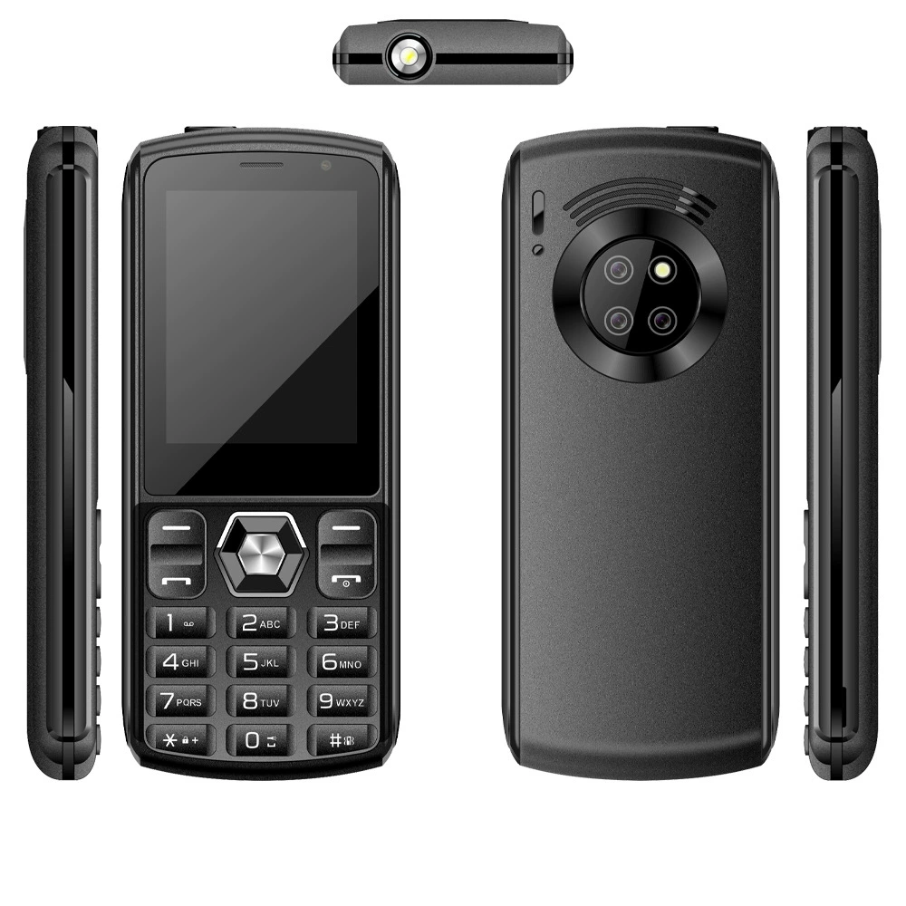 OEM/ODM внешний одиночный 1.77" прямой GSM двухсимочный телефон с ультрадлительным режимом ожидания, переключением на мелодию и кнопкой с кастомной функцией