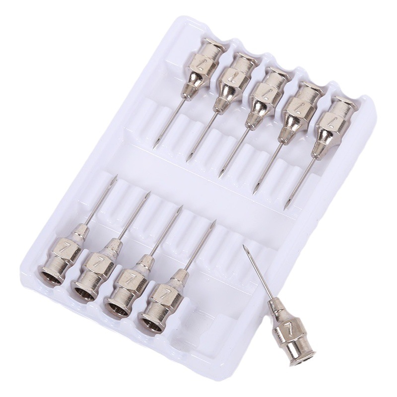 Aguja de acero inoxidable aguja de jeringa veterinaria cerdo ganado ovejas pollo 304 Pared Gruesa aguja de acero inoxidable plántulas veterinarias