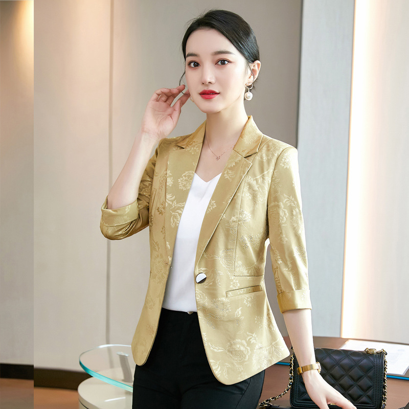 Buy quality Small Suit Jacket Female New Summer Fashion Beautiful