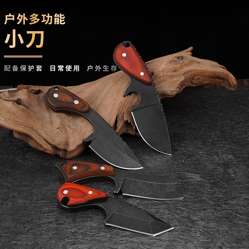 户外刀具高硬度手工锻打刀求生潜水直刀野营生存加厚便携刀砍柴