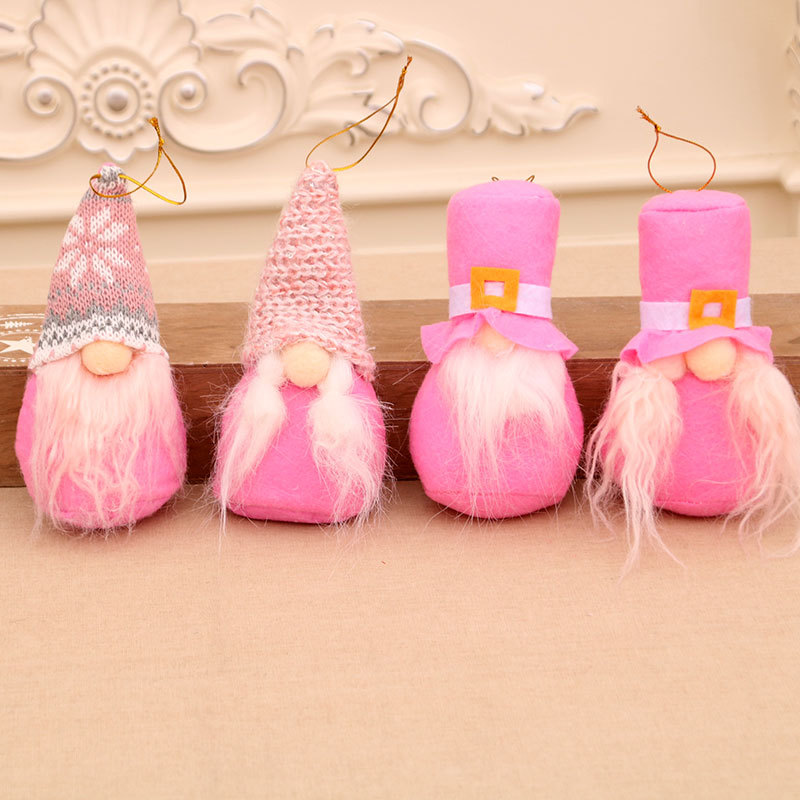 Transfronterizo nuevo traje de Navidad sin rostro bosque profundo ancianos Nordic enano felpa pequeño colgante regalo de Santa Claus