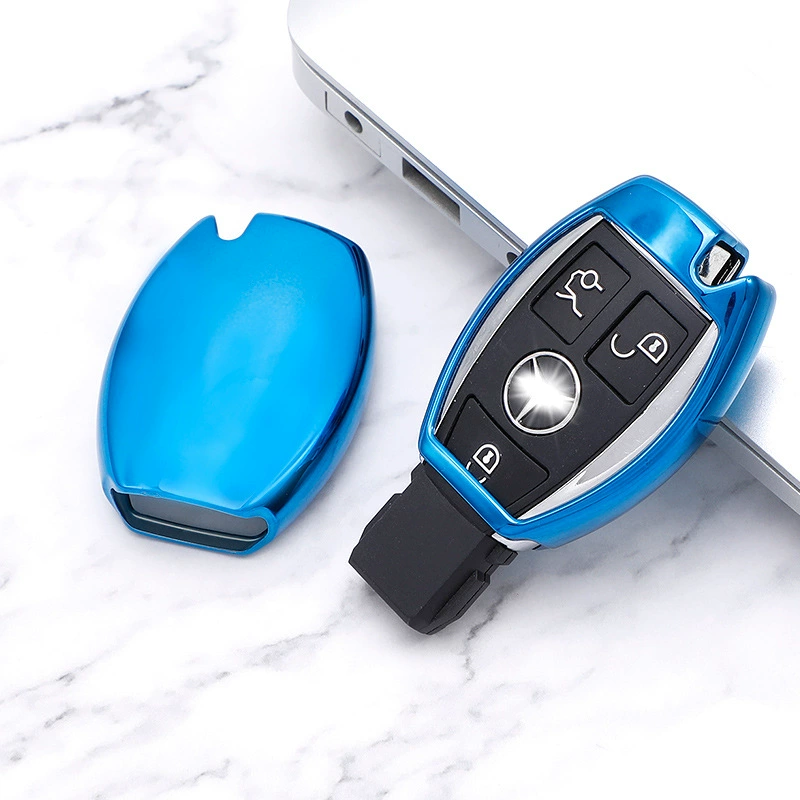 Чехол для ключей Mercedes-Benz подходит для автомобильного ключа A- Class AMG C- Class E-Class, полуфабрикат из ТПУ