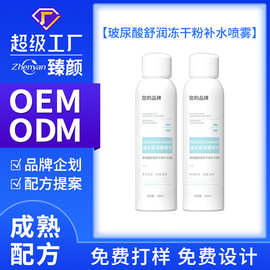 化妆品OEM加工玻尿酸冻干粉补水喷雾保湿爽肤水夏季清爽定妆喷雾