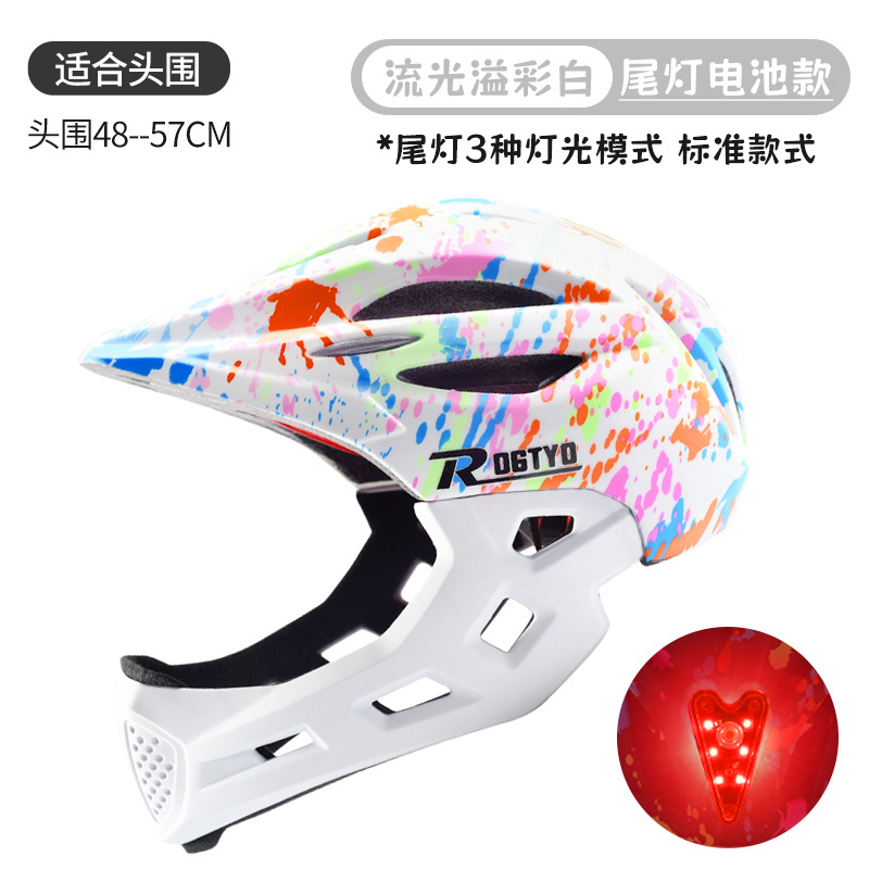 Casco de bicicleta de equilibrio para niños, casco completo, patinaje, sombrero, equipo de montaje, protector, cascos para niños y niñas