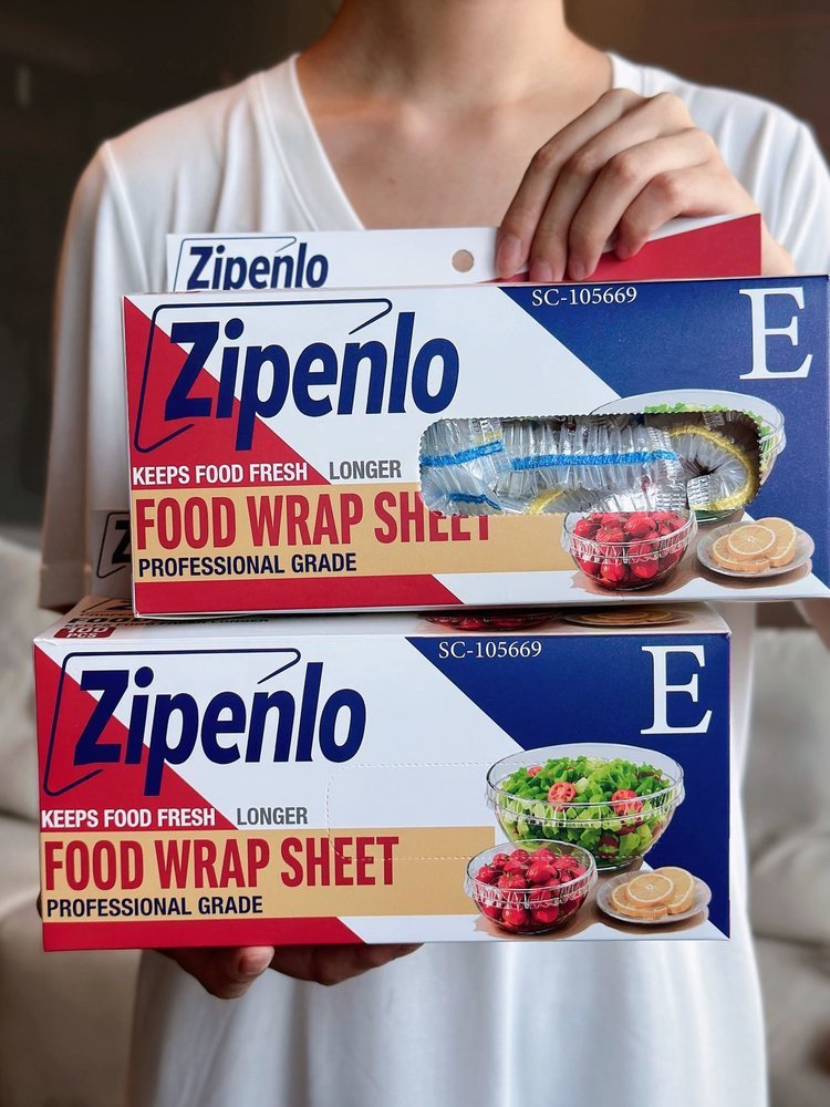 Zipenlo Yüksek Basınçlı Tek Kullanımlık Gıda Koruma Filmi Seti Gıda Sınıfı Ev Kullanımı Plastik Kapak Elastik Esnek Toptan