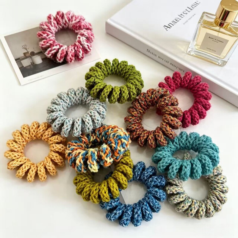 Korean Dongdaemun Autumn and Winter New Wide-Brimmed Large Hair Tie Cute and Stylish Girl Hair Rope Boutique Hair Accessory