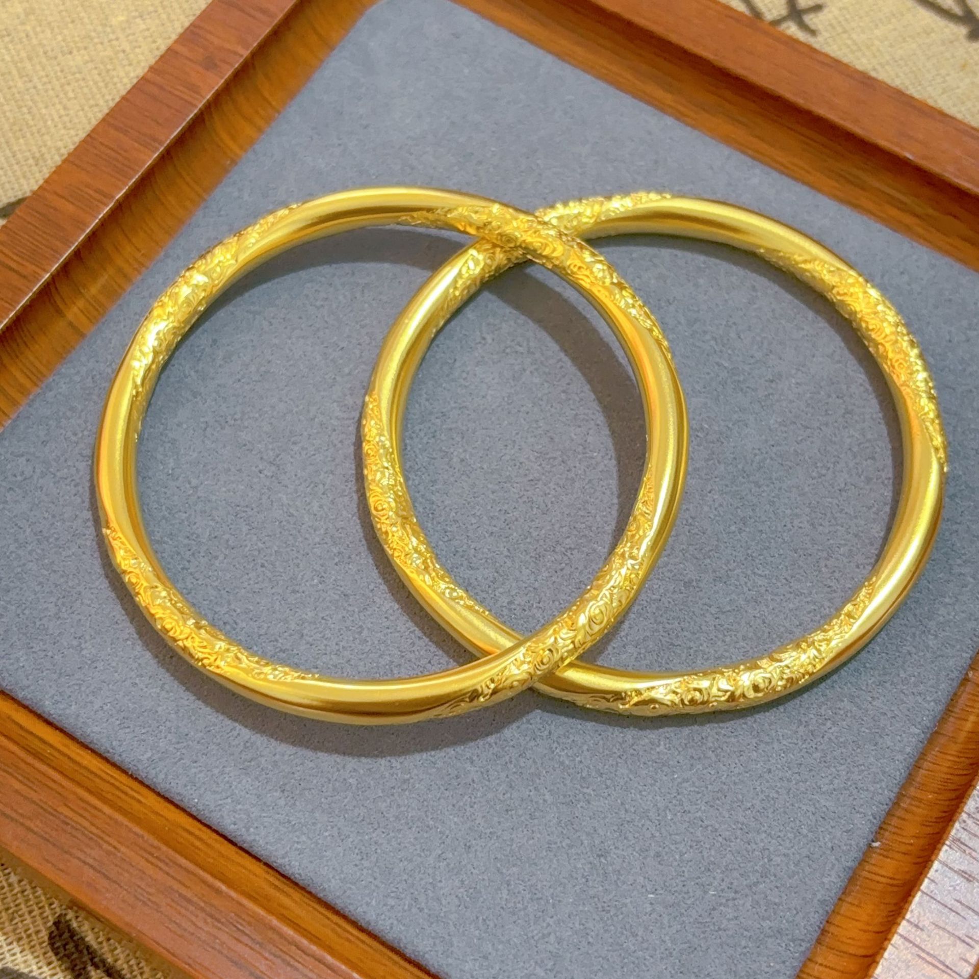 Bracciale shajin xiangyun eredità antica bangle donna moda oro_voghion.com