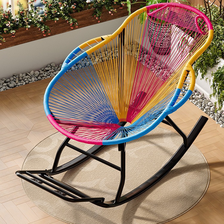 Sofá perezoso reclinable para dormir dormitorio mecedora adulto sala de estar balcón ocio reclinable plegable almuerzo silla mecedora