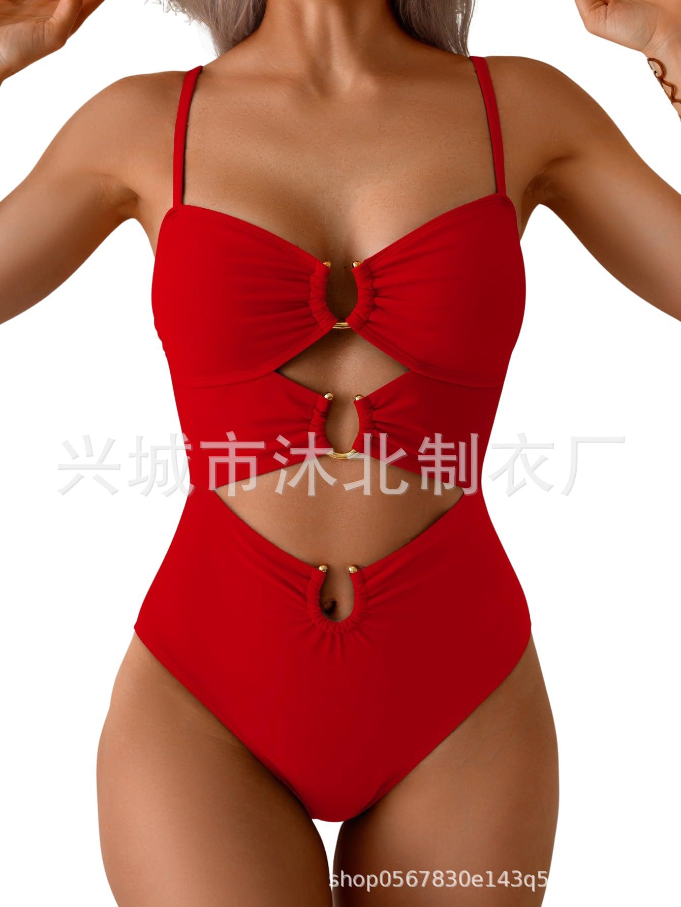 Amazon Europa y los Estados Unidos trajes de baño unidos tipo buckle bikini trajes de baño sexy trajes de baño huecos