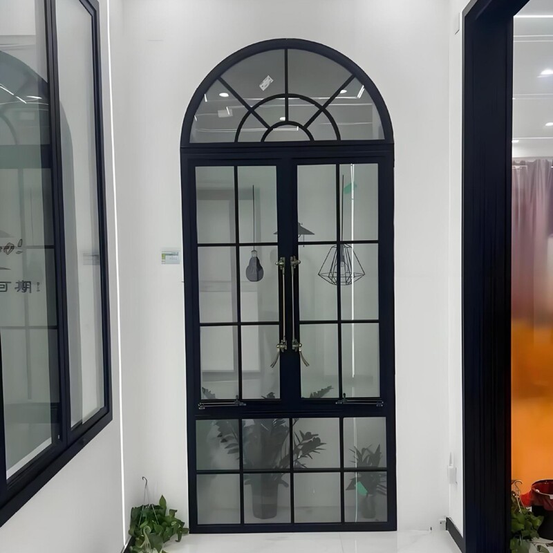Shanghai Langge French-style vintage steel window, simple and elegant, light luxury living room entrance door