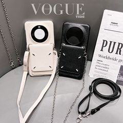 適用華為mate60pro手機殼潮牌斜跨mate60pro加防摔套mate60零錢包