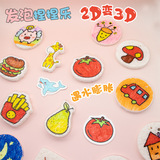 Губка для ванны, слайм, трехмерные ватные диски, DIY, граффити, антистресс