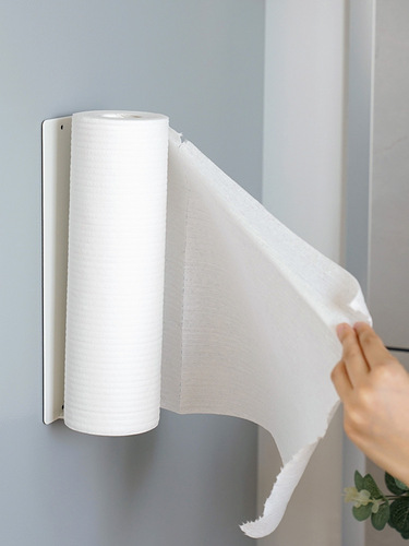 Japanese magnetic paper towel rack towel rack punch-free bathroom roll rack wall-mounted magnetic refrigerator rack wholesale