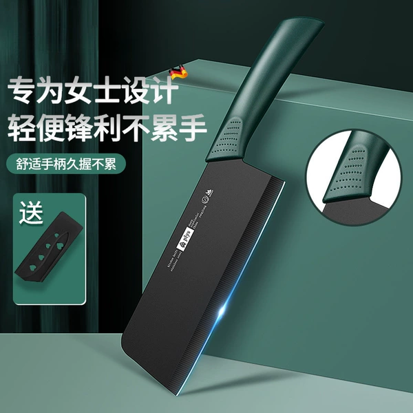 Imitation ceramic green kitchen knife with knife cover-60° and above-17.3cm-122mm