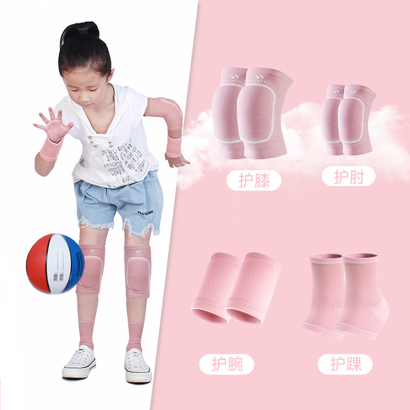 Niños rodillas y codo conjunto de baile baloncesto anti-caída especial rodillas de verano anti-choque conjunto de protección de bicicleta