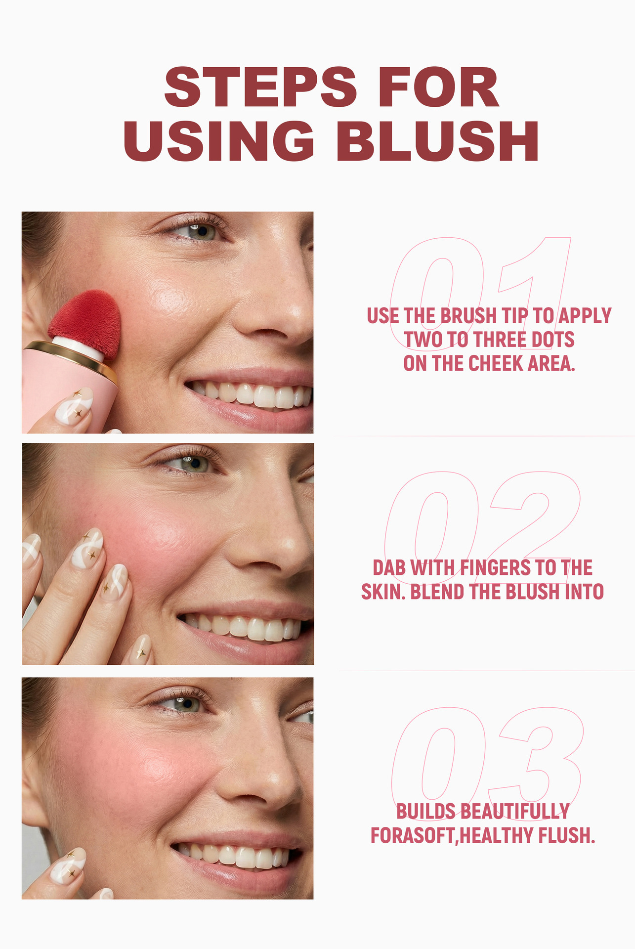 Mattes Flüssig-Rouge – Natürliches, transparentes Finish, leicht zu verblenden und langanhaltende Wangenfarbe_voghion.com