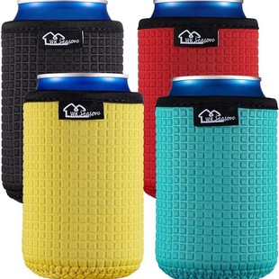 Embossed Diving Material Coke Cup Cover Coke Can Protective Cover Beer Can Cup Cover Thermos Cup Cup Cover Water Pot Cover