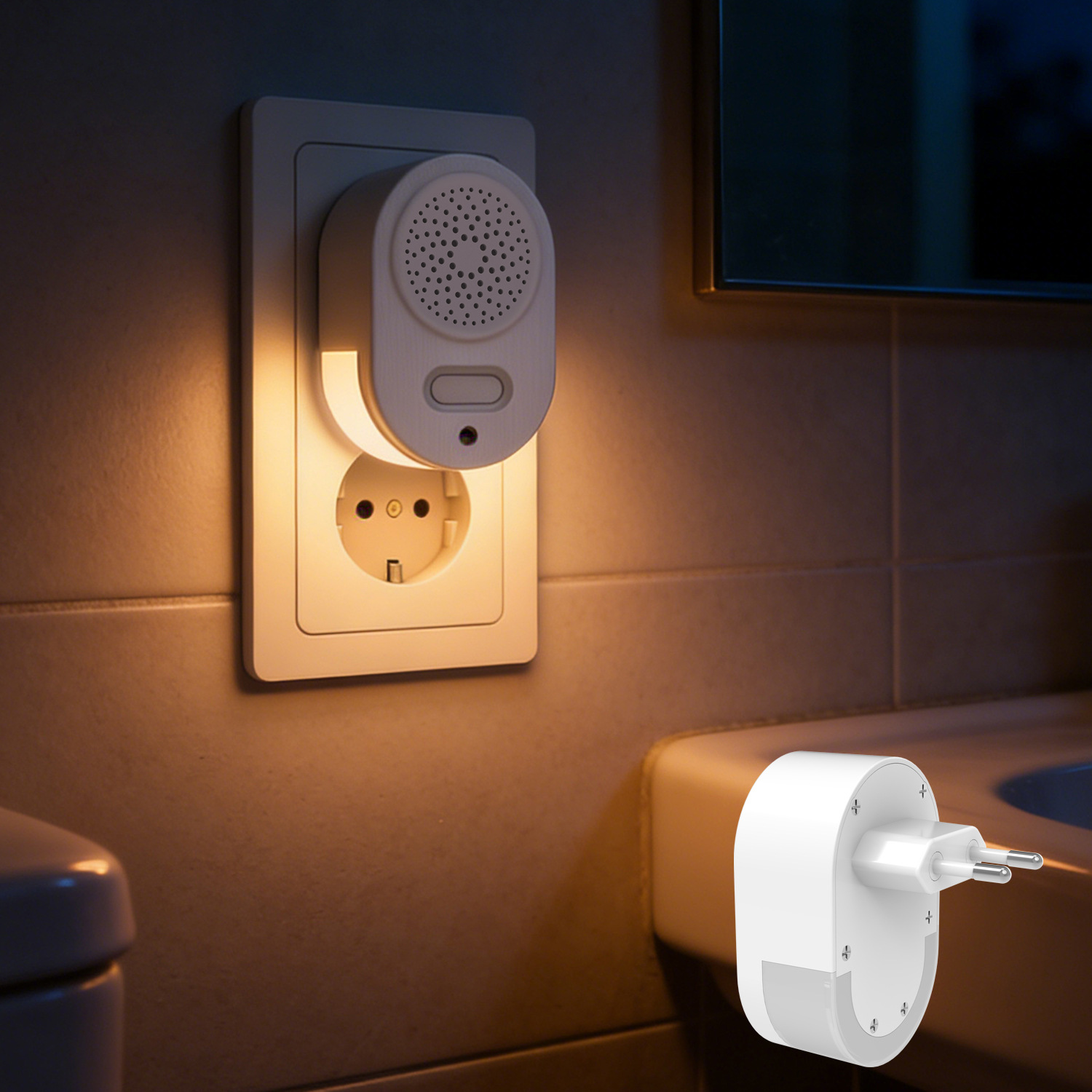Lâmpada noturna RGB de luz quente e ruído branco para quarto, produto novo e mais vendido, atacado direto da fábrica._voghion.com
