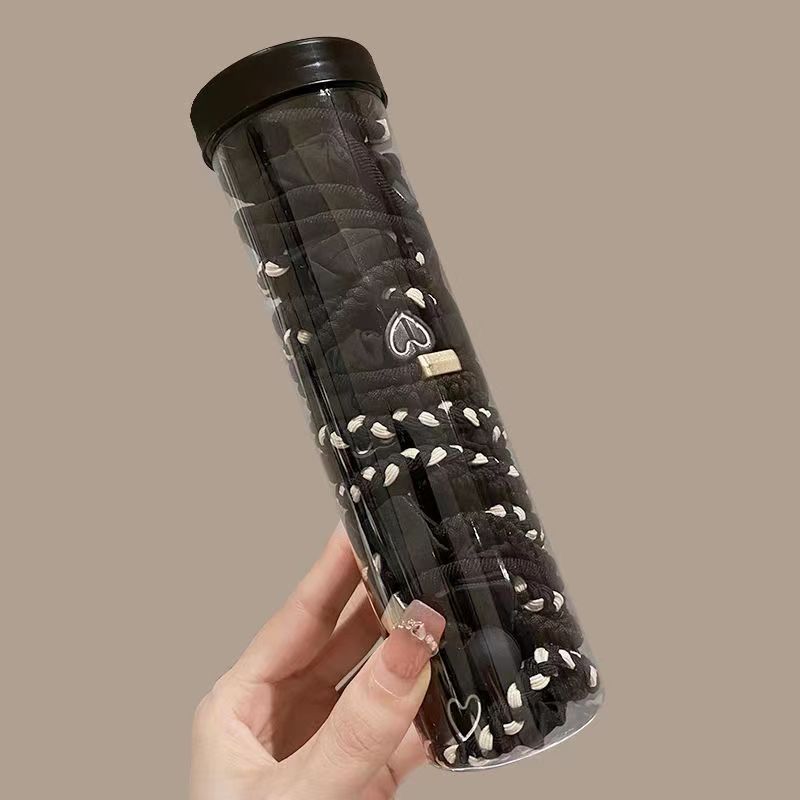 Estilo coreano de alta cuerda de Pelo elástico de las mujeres anillo de toalla simple banda de goma cuerda de pelo de cola de caballo alta anillo de pelo de bebé