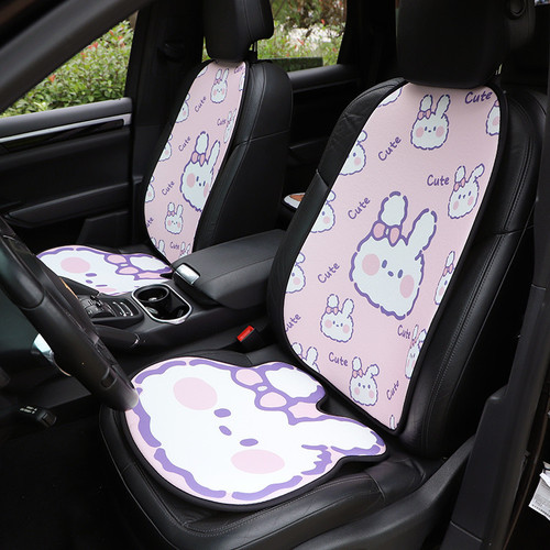 Car Seat Cushion Cute Bunny Car Seat Cushion for All Seasons Breathable Anti-Slip Car Single-piece Seat Cushion Wholesale Women
